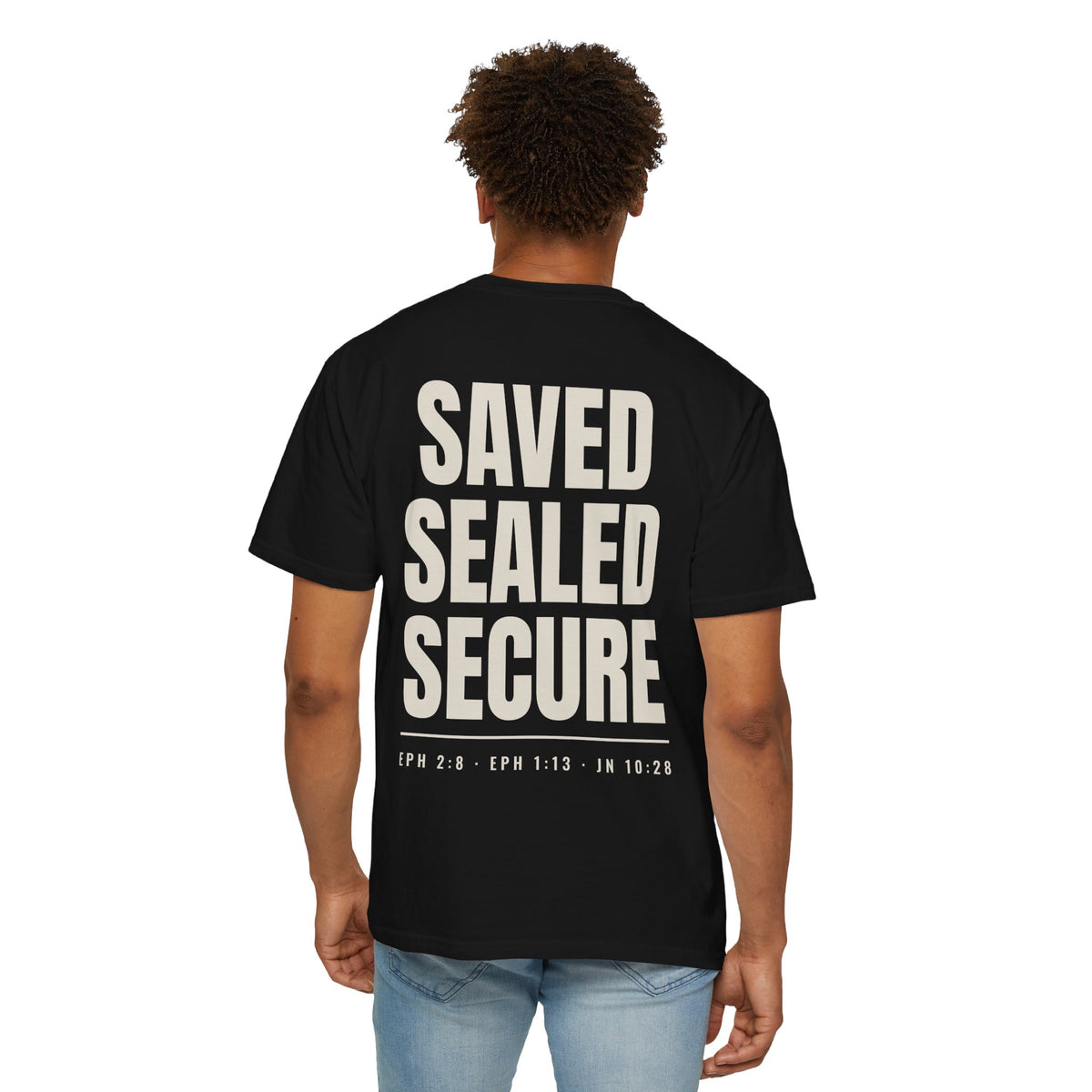 Saved Sealed Secure T-Shirt | Doctrine Matters Christian Tee